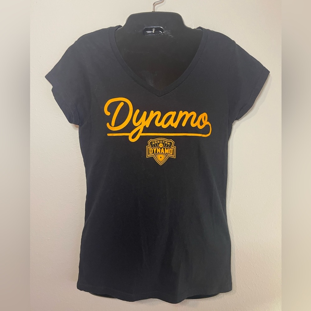 Houston Dynamo Women’s V-Neck Tee – Size M